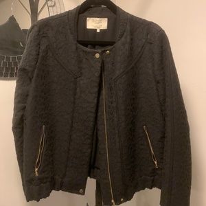 Textured Zara Bomber Jacket